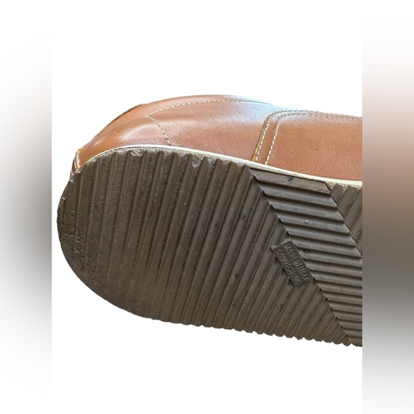 Hermes Men EU 40.5 US 7.5 Quick Sneakers Low Cut Shoes Leather Orange Brown Logo - Picture 12 of 16